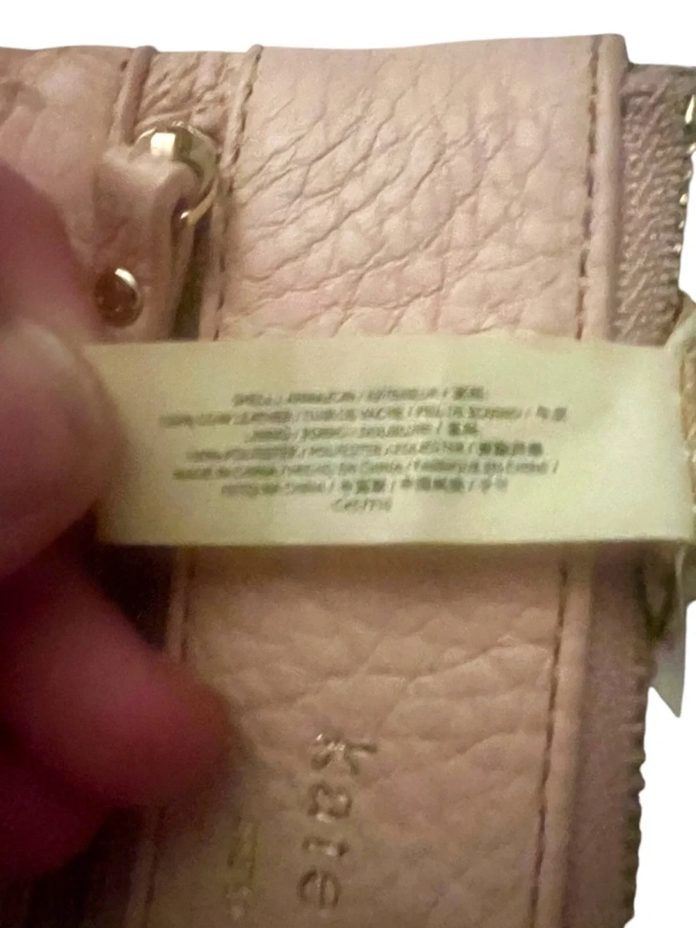 Kate Spade Blush/Ballet Slipper Pink Pebbled Leather Wristlet Clutch